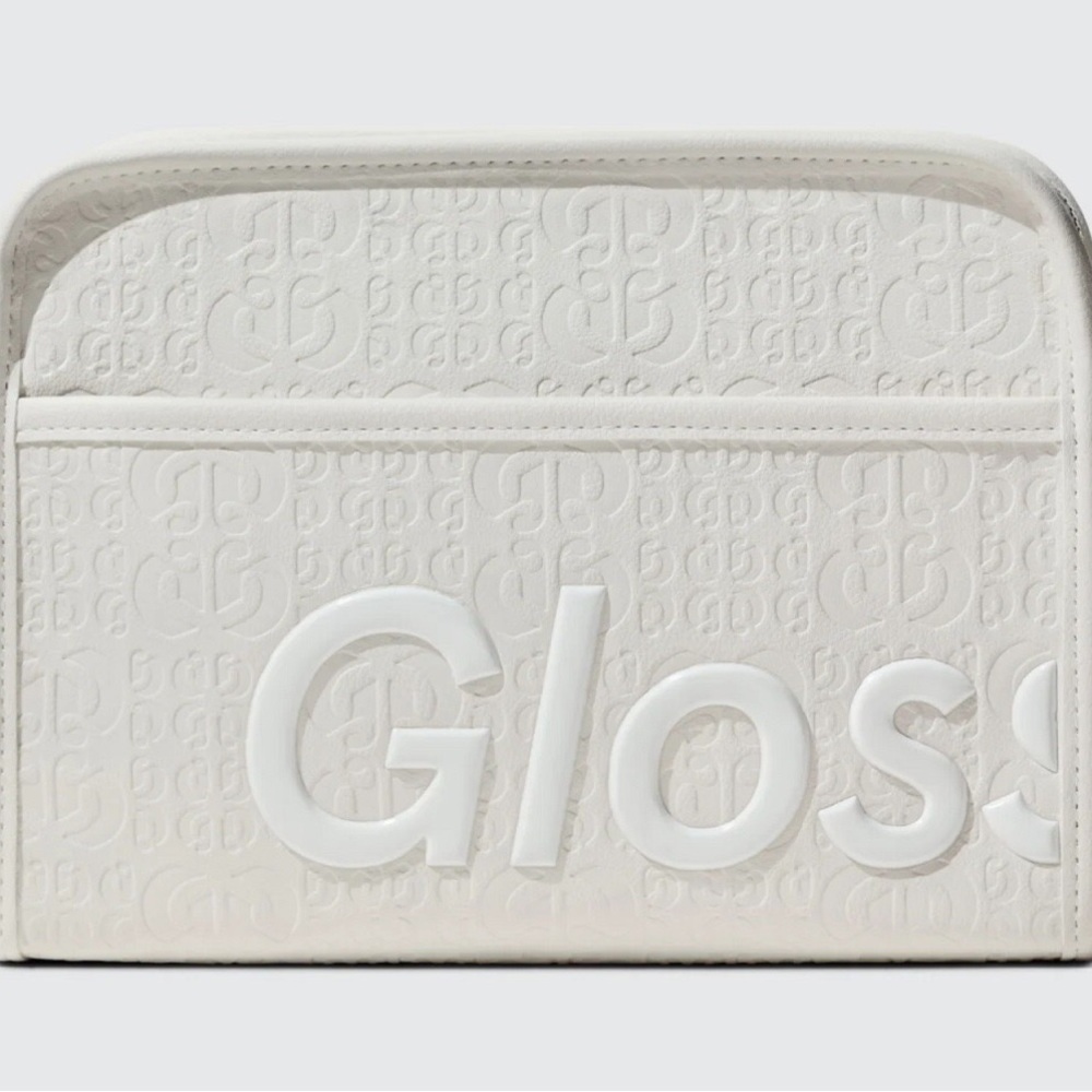 Glossier Holiday 2021 makeup bag  (9.5” x 7” x 3”)